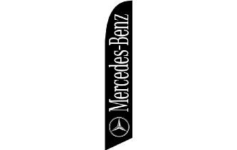 Brandera Publicitaria Marca Mercedes Benz Negra Image