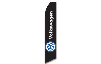 Brandera Publicitaria Marca Volkswagen Negra Image