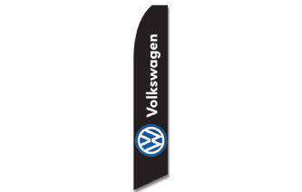 Brandera Publicitaria Marca Volkswagen Negra Image