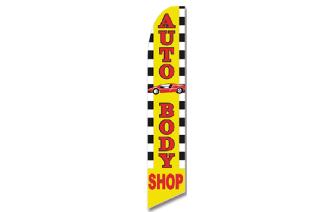 Brandera Publicitaria Auto Body Shop Image